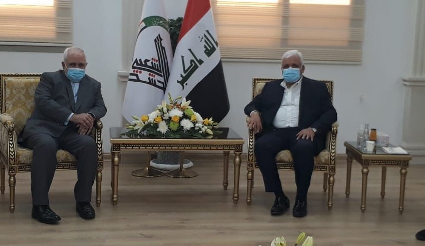 دیدار ظریف و رئیس الحشد الشعبی عراق