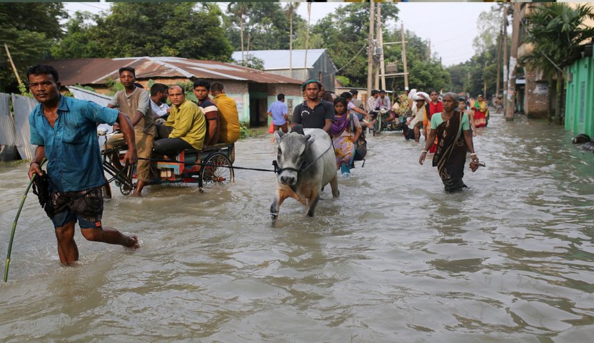 وفاة اكثر من 340 شخصا في جنوب اسيا اثر الفيضانات