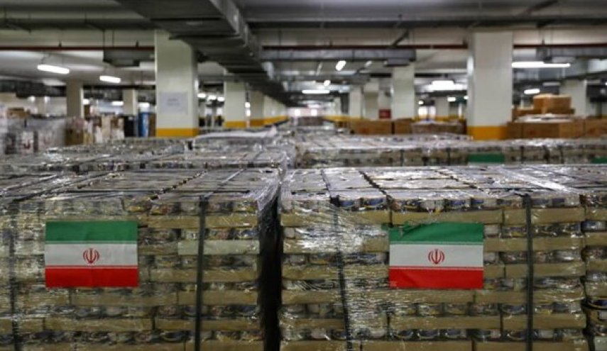 ايران ترسل شحنة جديدة من المساعدات الانسانية الى لبنان