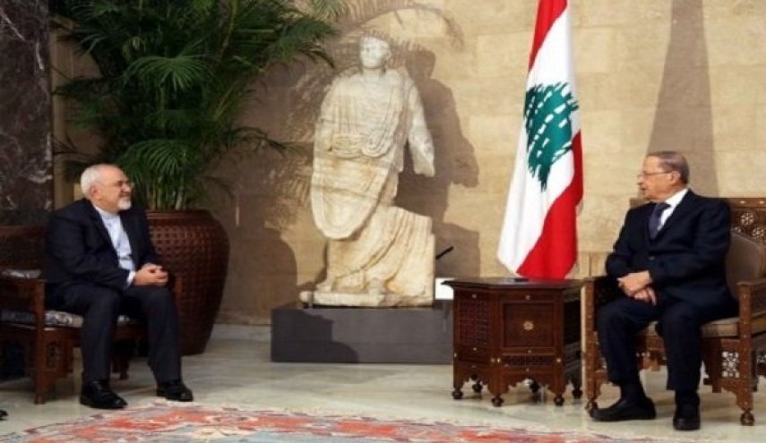 ظریف با رئیس جمهور لبنان دیدار و گفت و گو کرد
