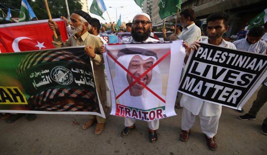 باكستان.. احتجاجات ضد التطبيع الاماراتي الاسرائيلي
