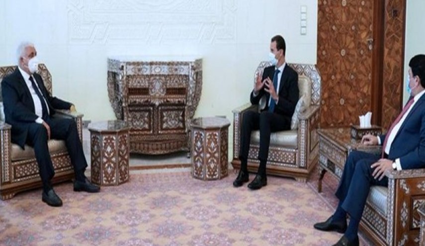 تأکید بشار اسد و فالح الفیاض بر ضرورت نابودی تروریسم در منطقه
