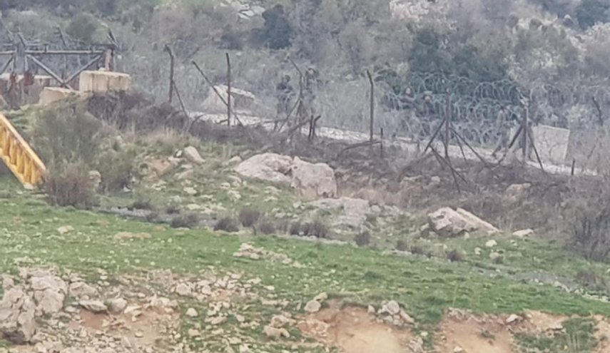 اعمال صيانة للجيش الصهيوني على الحدود مع لبنان
