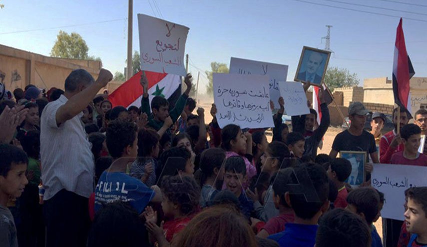 اهالي القامشلي يطالبون بخروج القوات المحتلة من سوريا