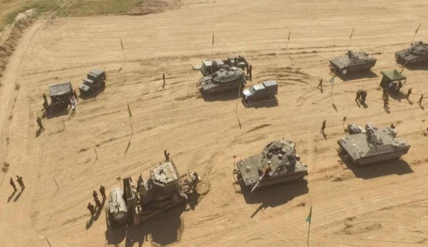 الكيان الاسرائيلي يشق طرقا عسكرية في محيط قطاع غزة