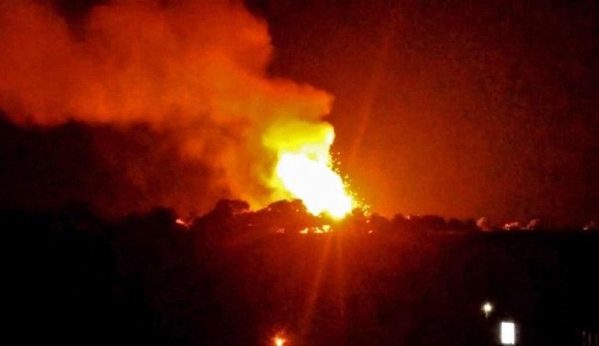 انفجار شدید در پایگاه ائتلاف سعودی در مرکز یمن