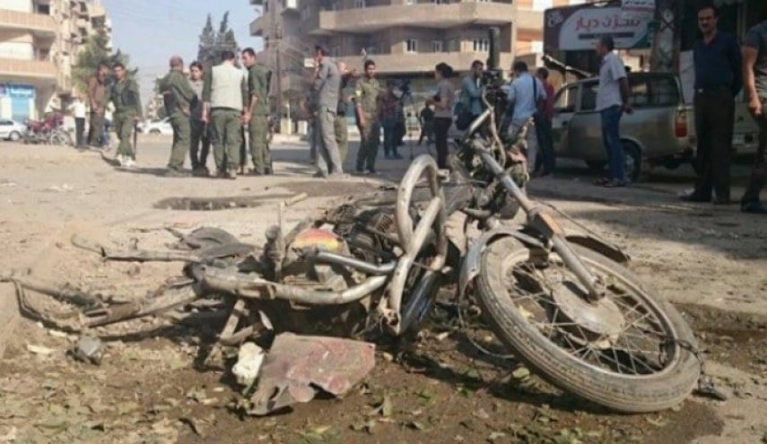 انفجار دراجة نارية مفخخة على طريق جنديرس بعفرين السورية