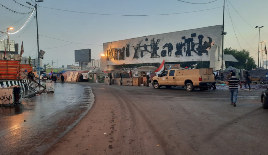 بالصور..فتح ساحة التحرير في بغداد امام حركة السير
