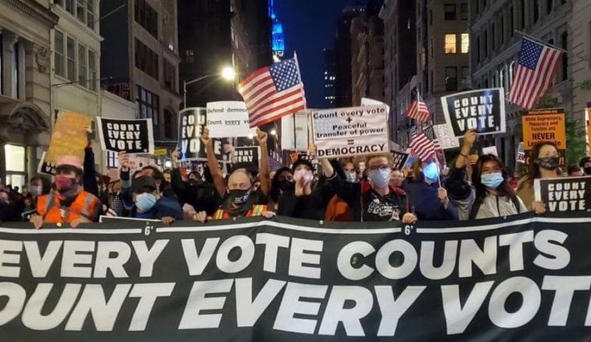 تصاویر.. اعتراض مردم نیویورک به ترامپ و آراء الکترال

