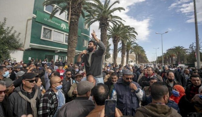 تظاهرات تونسی‌ها در اعتراض به وضع بد بهداشتی 

