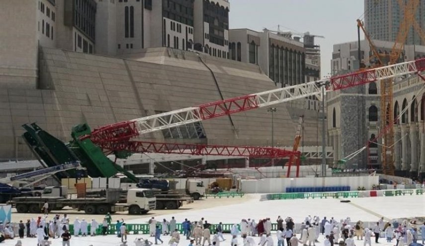 دادگاه سعودی: سقوط جرثقیل در مسجدالحرام بلای آسمانی بود/ عاملان حادثه تبرئه شدند!