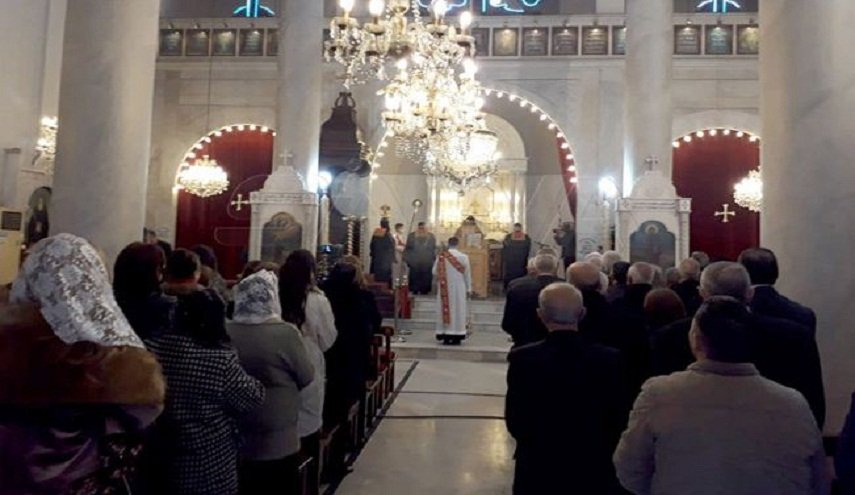 شاهد: قداس في كاتدرائية ’مار جرجس البطريركية’ في دمشق