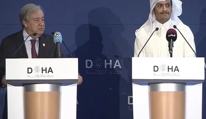 گوترش و وزیر خارجه قطر درباره احیای برجام گفت‌وگو کردند