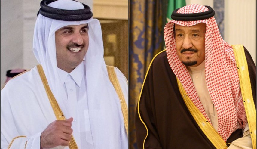 الملك السعودي يبعث رسالة الى أمير قطر