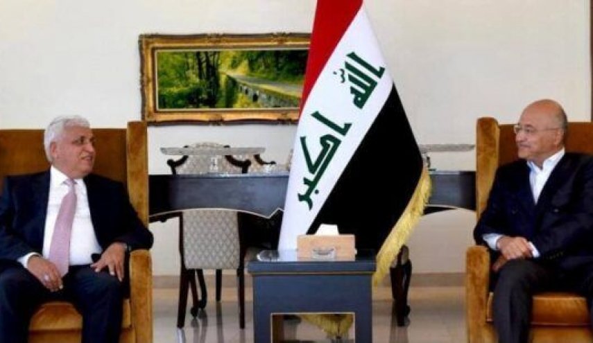 رییس سازمان الحشدالشعبی با رییس جمهور عراق دیدار و گفتگو کرد
