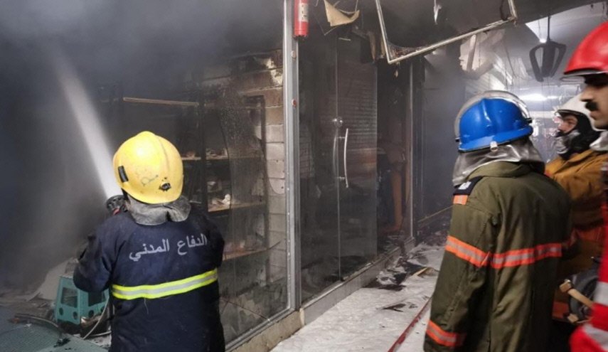 حريق كبير بسوق شعبي في العاصمة العراقية بغداد
