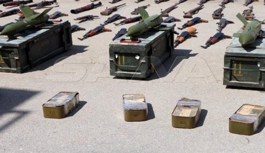 بالصور.. الجيش السوري يضبط صواريخ و أسلحة بكميات كبيرة في درعا