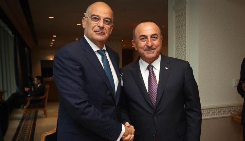 إجتماع وزير الخارجية التركي مع نظيره اليوناني في أنقرة
