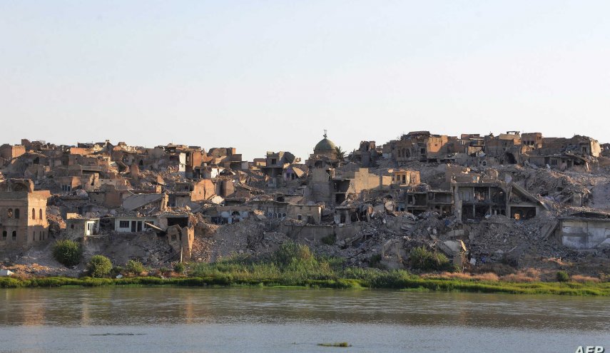 العثور على كنز تحت انقاض الموصل 
