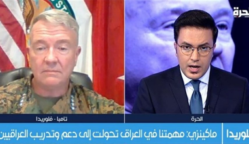 فرمانده تروریست‌های سنتکام:‌ به زودی عراق را ترک نخواهیم کرد
