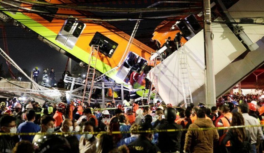 حادثه قطار در مکزیک با 13 کشته و بیش از 70مجروح