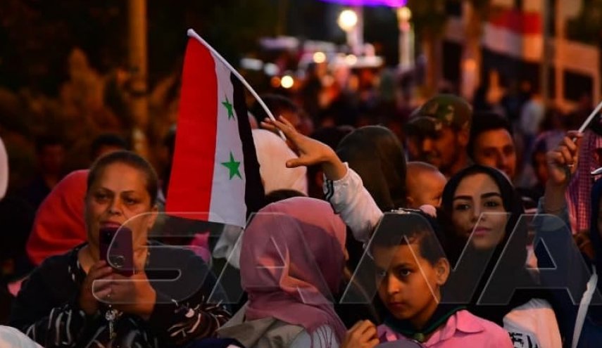 بالصور...تجمعات شعبية في دمشق و ريفها دعماً للانتخابات الرئاسية السورية