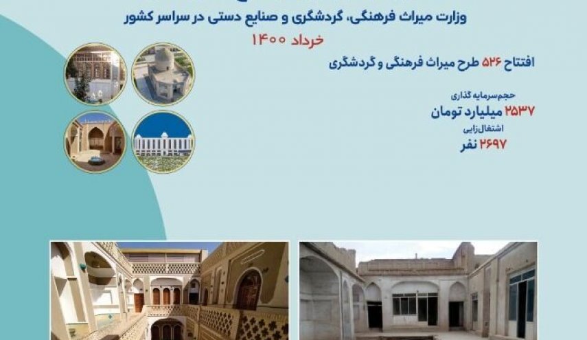 تدشين مشاريع في مجال السياحة والتراث الثقافي برعاية الرئيس روحاني