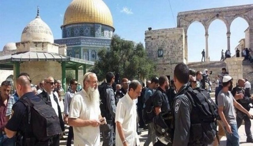 شهرک نشینان صهیونیست بار دیگر به «مسجدالاقصی» یورش بردند