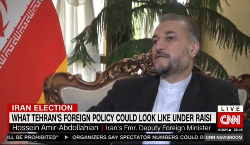 أمير عبداللهيان: السياسة الخارجية في حكومة رئيسي ستكون ناشطة ومنطقية