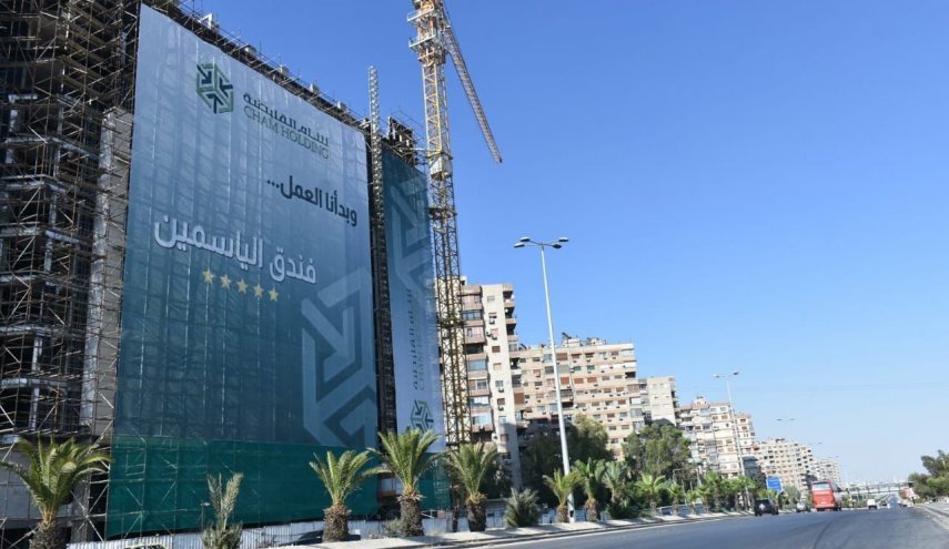 استئناف العمل باضخم مشروع فندقي في دمشق
