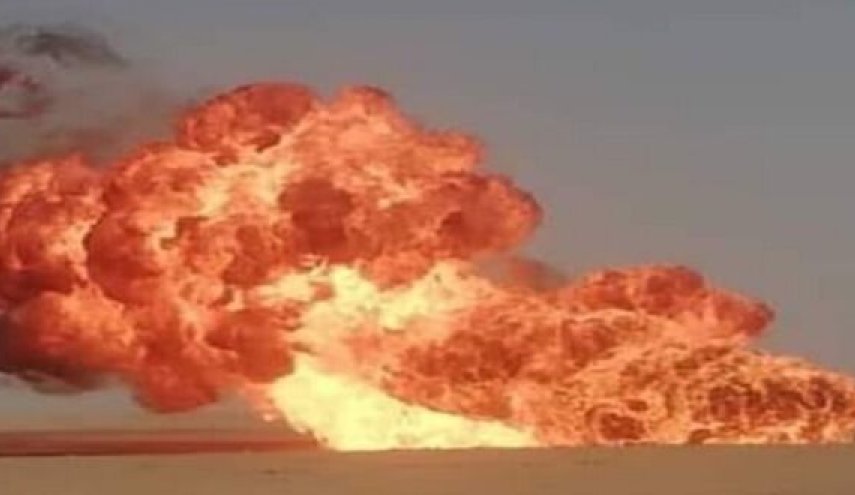 تفجير خط غاز الجبسة ـ الريان الذي ينقل الغاز من الحسكة الى ريف حمص
