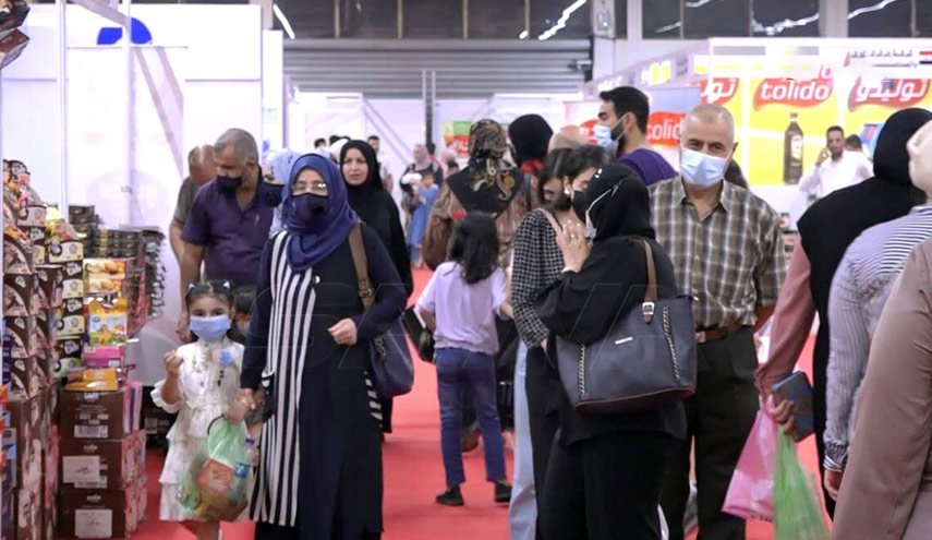إقبال شعبي واسع على معرض 'صنع في سوريا' في بغداد