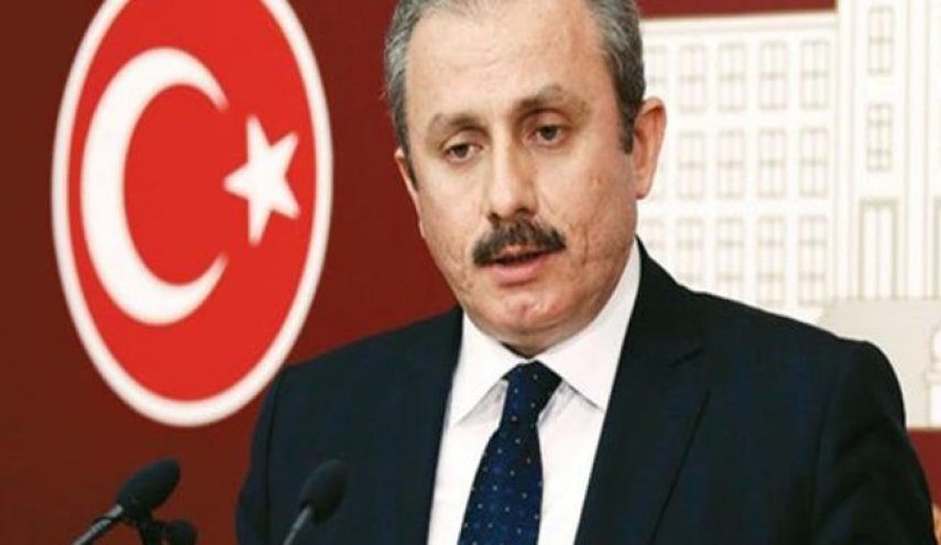 رئیس مجلس ترکیه برای مراسم تحلیف ریاست جمهوری وارد تهران شد