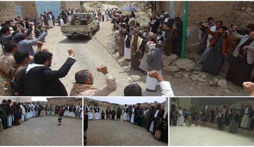 وقفات احتجاجية بأنحاء اليمن تندد بجرائم العدوان وتدعو لرفد الجبهات