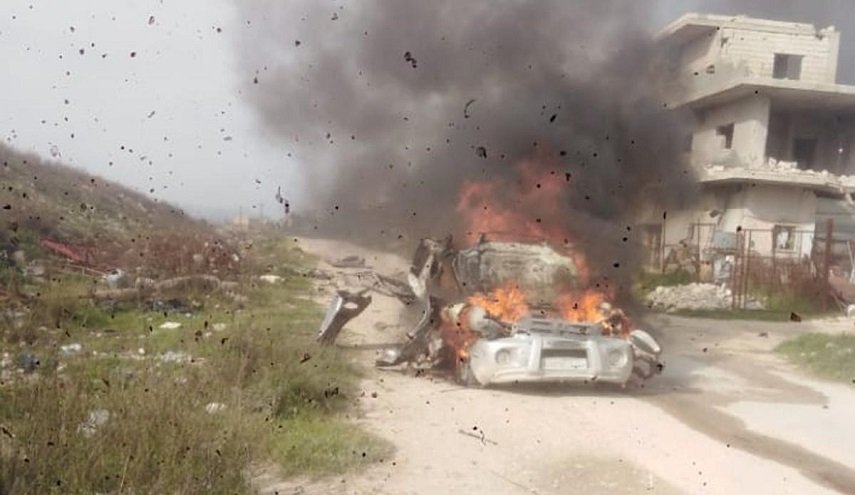 مقتل قياديين في تنظيم إرهابي بهجوم لطائرة مسيرة في سوريا
