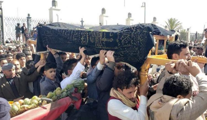 تشييع جثمان المغدور به عبدالملك السنباني في صنعاء

