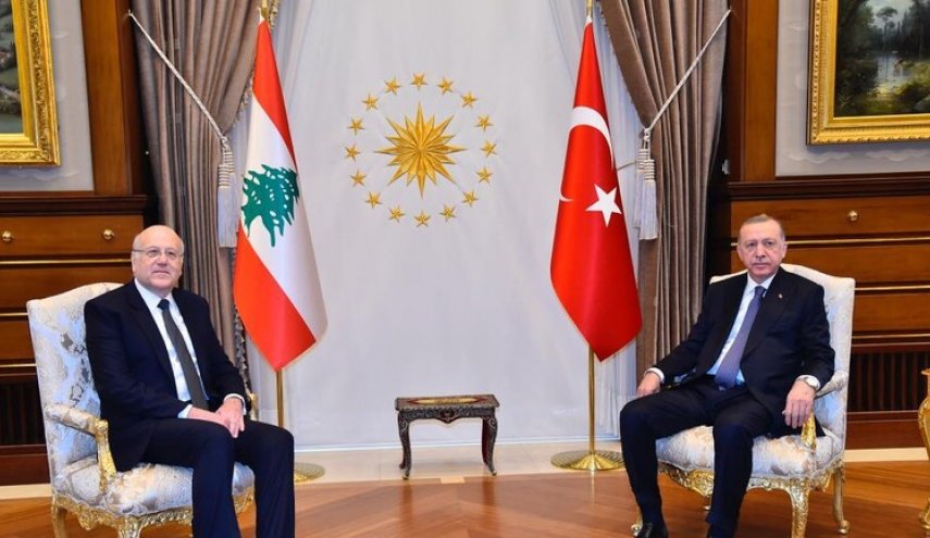 اردوغان در دیدار با میقاتی: ترکیه در روزهای سخت در کنار لبنان خواهد بود