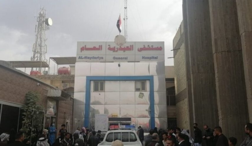 آتش سوزی در بیمارستان الحیدریه نجف اشرف خاموش شد
