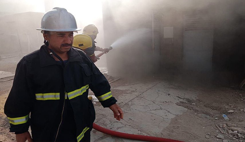 بالصور.. اندلاع حريق بمستشفى الاطفال في بابل جنوب بغداد