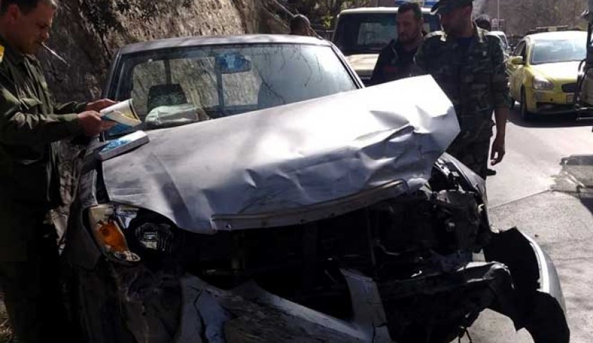 7 اصابات في حادث مروع على طريق الربوة بدمشق