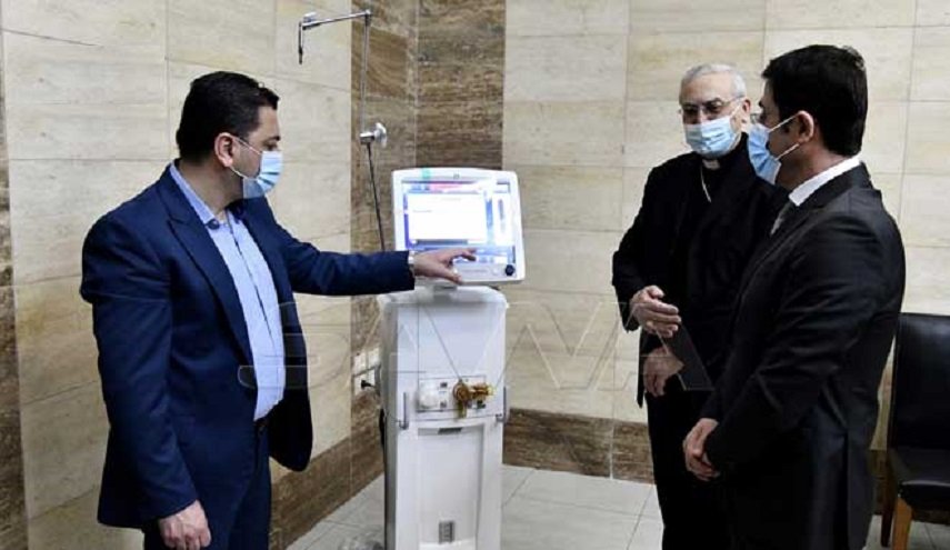 دمشق تتسلم 4 أجهزة تنفس اصطناعي هدية من بابا الفاتيكان