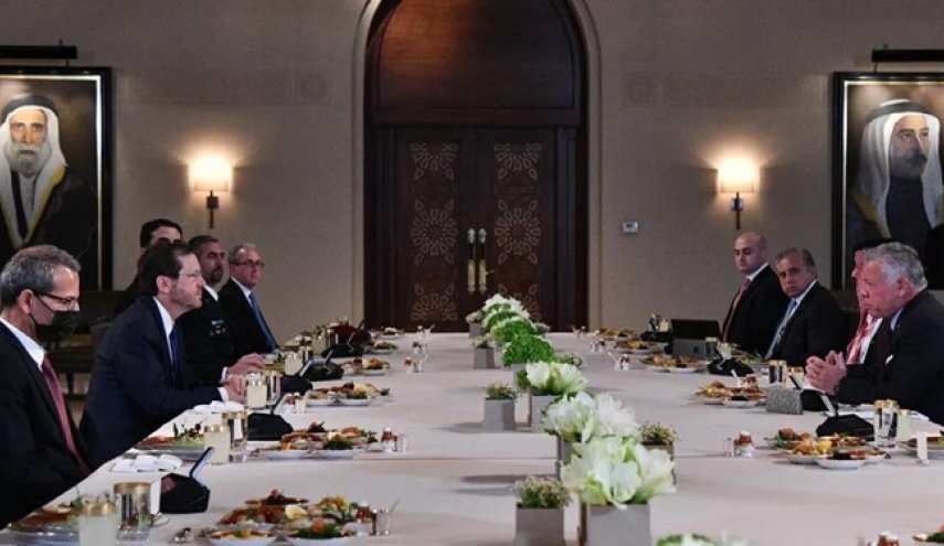درخواست پادشاه اردن برای همکاری در خصوص امنیت غذایی با صهیونیست‌ها