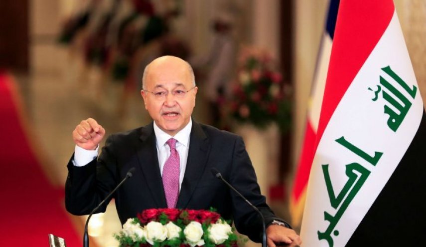 الرئيس العراقي يتلقى اتصالين هاتفيين من امير قطر والرئيس المصري