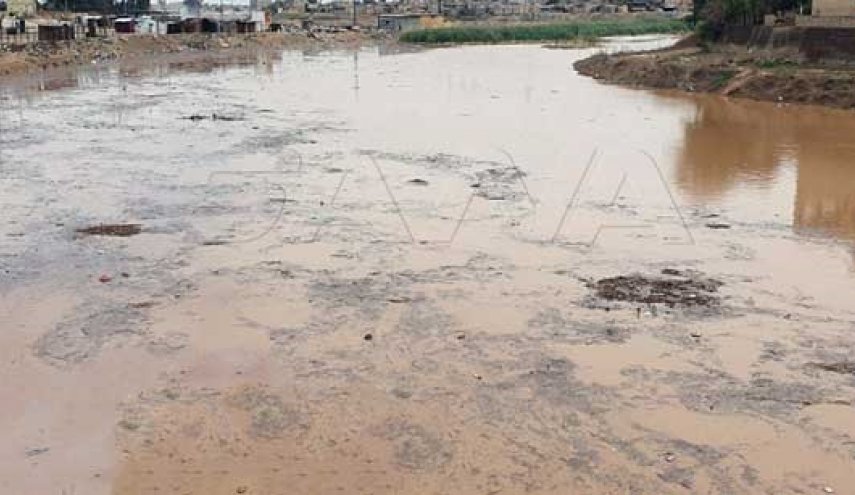 بعد جفافه تماما.. فيضان نهر الخابور بالحسكة السورية +صور