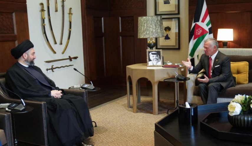 ملك الأردن يستقبل رئيس تيار الحكمة الوطني في العراق

