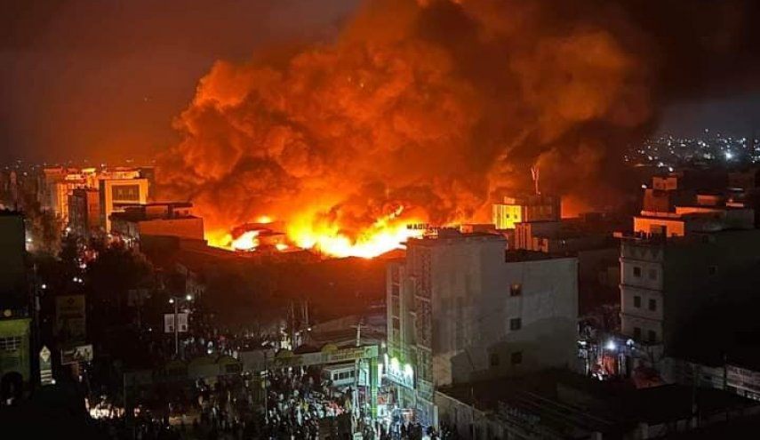 إندلاع حريق في سوق كبيرة وسط العاصمة التونسية!
