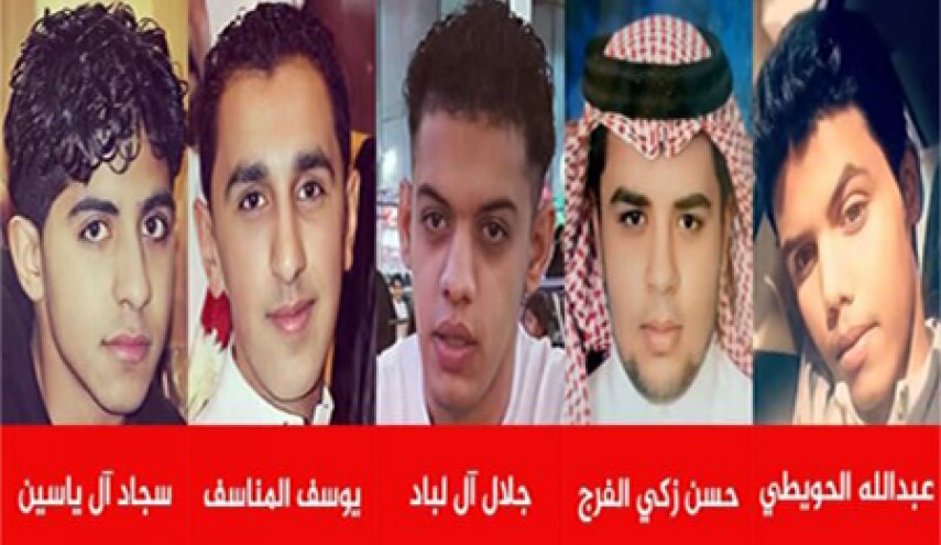 5 نوجوان عربستانی در آستانه اجرای حکم اعدام 