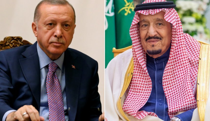 گفتگوی پادشاه عربستان و رئیس جمهور ترکیه درباره مسائل منطقه