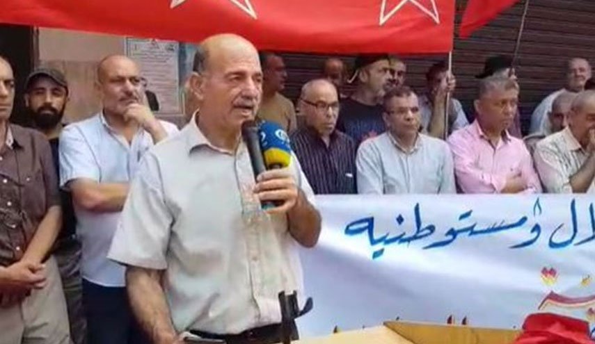 اعتصام جماهيري رفضا لزيارة بايدن في مخيم عين الحلوة جنوبي لبنان