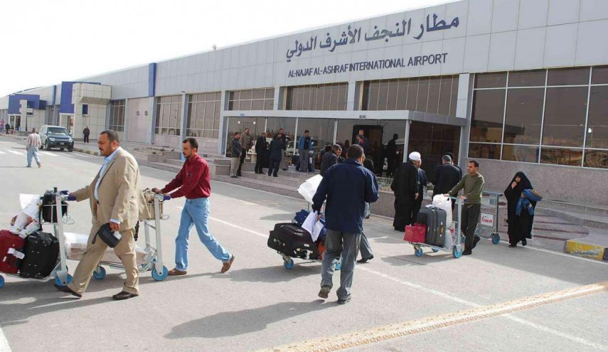 مطار النجف يعلن عدد الوافدين للمشاركة بزيارة عاشوراء